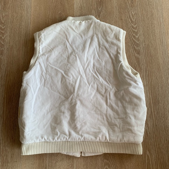 Vintage 80s Bonkers Of London Vest Corduroy L Zip Up - Picture 4 of 6